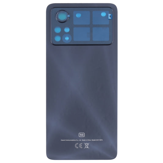 Original Battery Back Cover for Xiaomi Poco X4 Pro 5G (Black) - Back Cover by buy2fix | Online Shopping UK | buy2fix