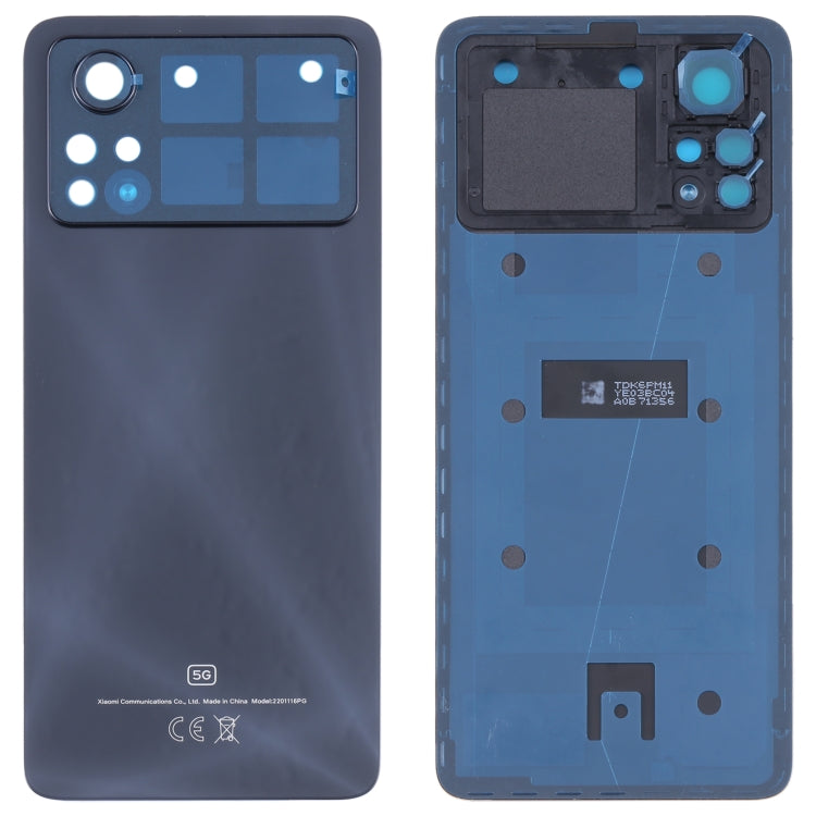 Original Battery Back Cover for Xiaomi Poco X4 Pro 5G (Black) - Back Cover by buy2fix | Online Shopping UK | buy2fix