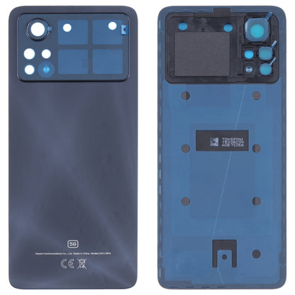 Original Battery Back Cover for Xiaomi Poco X4 Pro 5G (Black) - Back Cover by buy2fix | Online Shopping UK | buy2fix
