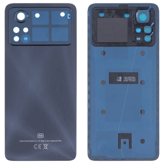 Original Battery Back Cover for Xiaomi Poco X4 Pro 5G (Black) - Back Cover by buy2fix | Online Shopping UK | buy2fix