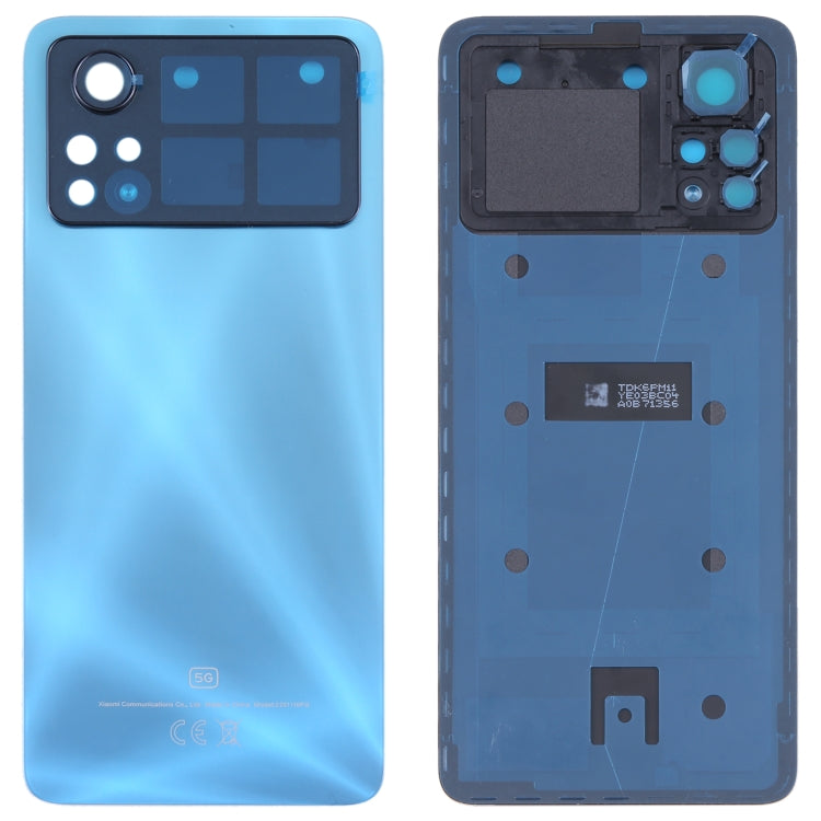 Original Battery Back Cover for Xiaomi Poco X4 Pro 5G (Blue) - Back Cover by buy2fix | Online Shopping UK | buy2fix