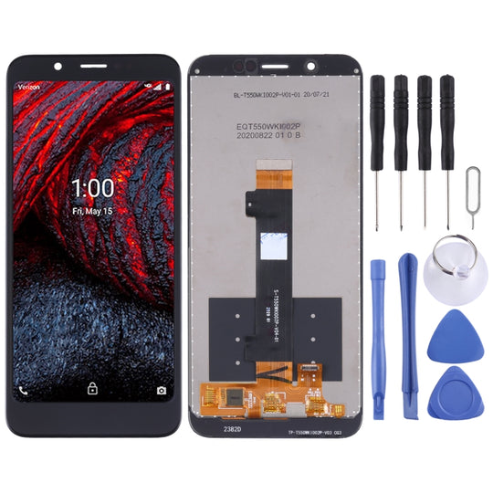LCD-Bildschirm und Digitizer-Vollmontage für Nokia 2 V Tella/C2 Tava/C2 Tennen (Schwarz)