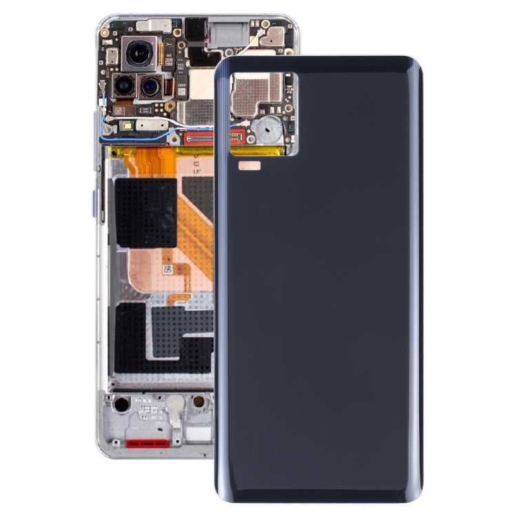 For vivo iQOO 7 V2049A I2009 Glass Battery Back Cover (Black) - Back Cover by buy2fix | Online Shopping UK | buy2fix