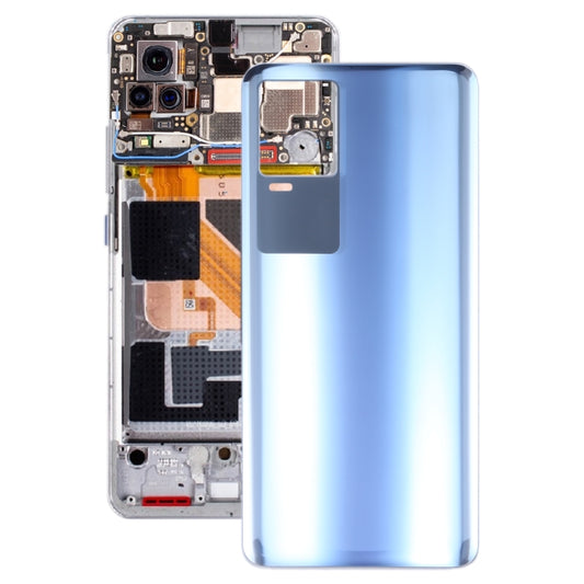 For vivo iQOO 7 V2049A I2009 Glass Battery Back Cover (Blue) - Back Cover by buy2fix | Online Shopping UK | buy2fix