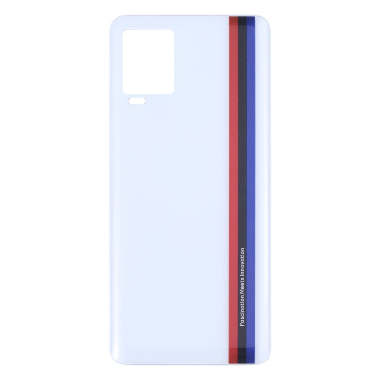 For vivo iQOO 7 V2049A I2009 Glass Battery Back Cover (White) - Back Cover by buy2fix | Online Shopping UK | buy2fix