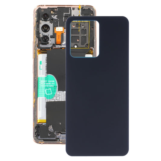 For vivo S12 / V23 5G V2162A V2130 Glass Battery Back Cover (Black) - Back Cover by buy2fix | Online Shopping UK | buy2fix