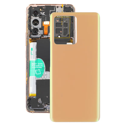 For vivo S12 Pro / V23 Pro V2163A V2132 Glass Battery Back Cover (Yellow) - Back Cover by buy2fix | Online Shopping UK | buy2fix