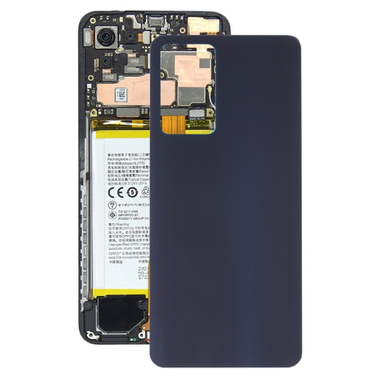 For OPPO Reno7 Pro 5G Glass Battery Back Cover (Black) - Back Cover by buy2fix | Online Shopping UK | buy2fix