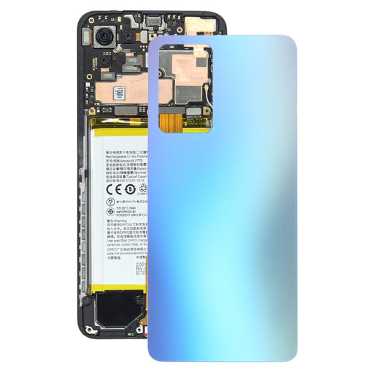 For OPPO Reno7 Pro 5G Glass Battery Back Cover (Blue) - Back Cover by buy2fix | Online Shopping UK | buy2fix