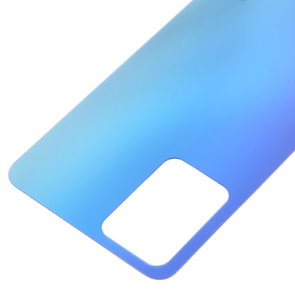 For OPPO Reno7 5G China Glass Battery Back Cover (Blue) - Back Cover by buy2fix | Online Shopping UK | buy2fix