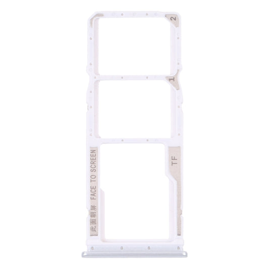SIM Card Tray + SIM Card Tray + Micro SD card tray for Xiaomi Redmi 10/Redmi 10 Prime/Redmi Note 11 4G/Redmi 10 2022 (White) - Card Tray by buy2fix | Online Shopping UK | buy2fix