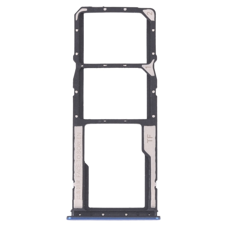 SIM Card Tray + SIM Card Tray + Micro SD card tray for Xiaomi Redmi Note 11 4G / Redmi Note 11S 4G(Dark Blue) - Card Tray by buy2fix | Online Shopping UK | buy2fix