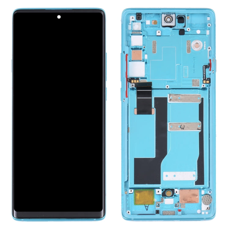 Original LCD Screen for TCL 20 Pro 5G T810H Digitizer Full Assembly with Frame (Blue) - For TCL by buy2fix | Online Shopping UK | buy2fix
