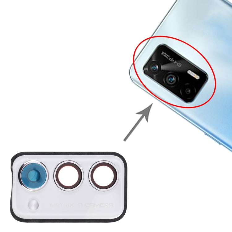For OPPO Realme Q3 Pro 5G / Realme Q3 Pro Carnival  Back Camera Lens Frame (White) - Camera Series by buy2fix | Online Shopping UK | buy2fix