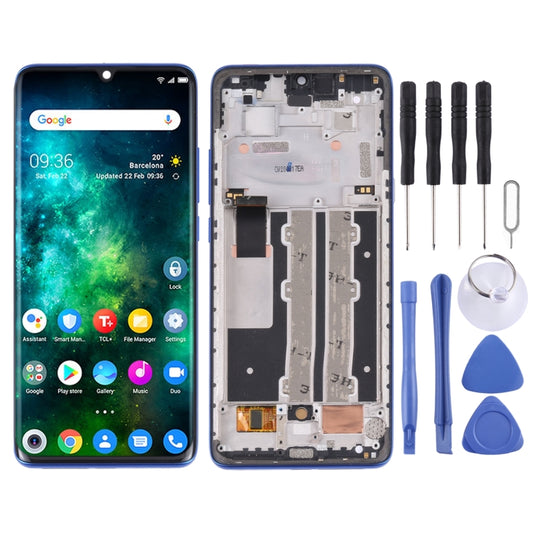 Original LCD Screen for TCL 10 Plus with Digitizer Full Assembly with Frame(Blue) - For TCL by buy2fix | Online Shopping UK | buy2fix