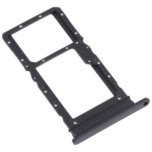 SIM Card Tray + SIM Card Tray / Micro SD Card Tray for Honor Play 30 Plus(Black) - Card Tray by buy2fix | Online Shopping UK | buy2fix