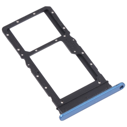 SIM Card Tray + SIM Card Tray / Micro SD Card Tray for Honor Play 30 Plus(Blue) - Card Tray by buy2fix | Online Shopping UK | buy2fix