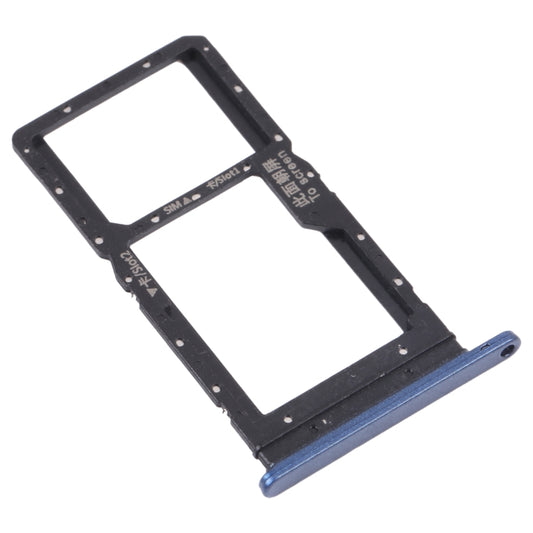 SIM Card Tray + SIM Card Tray / Micro SD Card Tray for Honor Play 20 (Blue) - Card Tray by buy2fix | Online Shopping UK | buy2fix