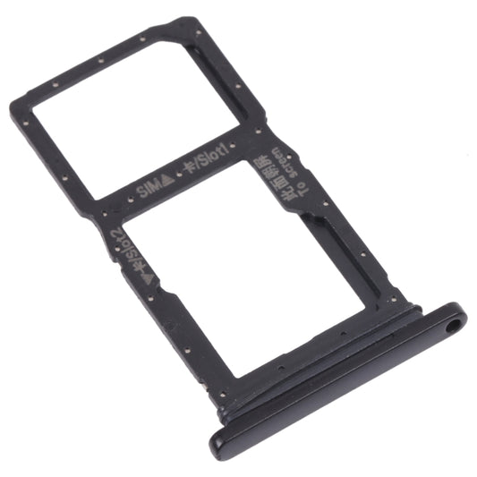 SIM Card Tray + SIM Card Tray / Micro SD Card Tray for Honor 9X (Black) - Card Tray by buy2fix | Online Shopping UK | buy2fix
