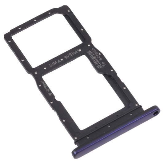 SIM Card Tray + SIM Card Tray / Micro SD Card Tray for Honor 9X (Purple) - Card Tray by buy2fix | Online Shopping UK | buy2fix