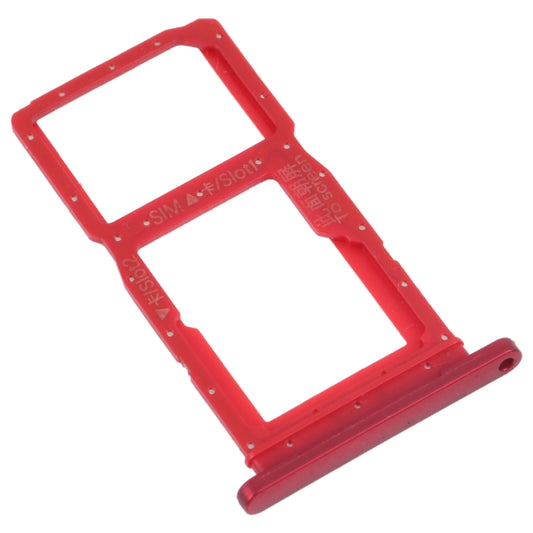 SIM Card Tray + SIM Card Tray / Micro SD Card Tray for Honor 9X (Red) - Card Tray by buy2fix | Online Shopping UK | buy2fix