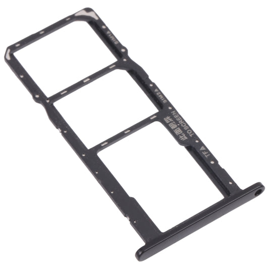SIM Card Tray + SIM Card Tray + Micro SD Card Tray for Honor Play 8(Black) - Card Tray by buy2fix | Online Shopping UK | buy2fix