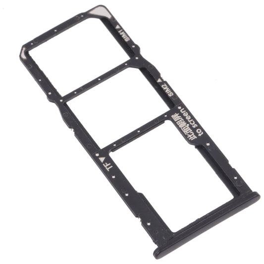 SIM Card Tray + SIM Card Tray + Micro SD Card Tray for Honor 7C (Black) - Card Tray by buy2fix | Online Shopping UK | buy2fix