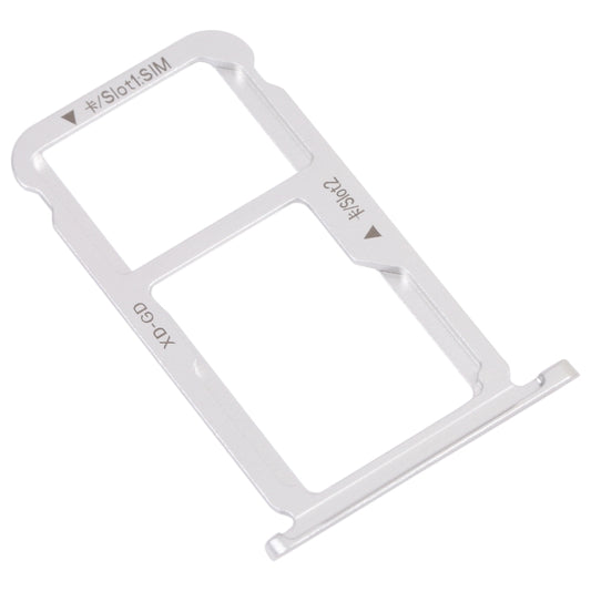 SIM Card Tray + SIM Card Tray / Micro SD Card Tray for Honor Mate 9 Lite (Silver) - Card Tray by buy2fix | Online Shopping UK | buy2fix