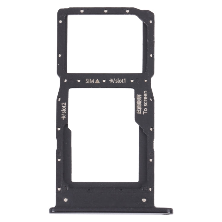 SIM Card Tray + SIM Card Tray / Micro SD Card Tray for Huawei Nova Y60 (Black) by buy2fix