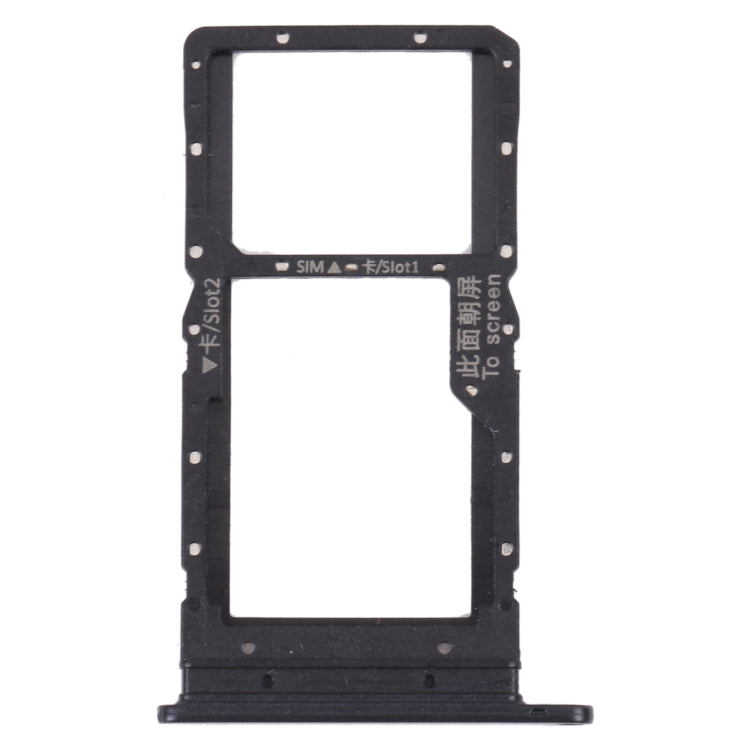 SIM Card Tray + SIM Card Tray / Micro SD Card Tray for Huawei Maimang 10 SE (Black) by buy2fix