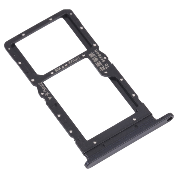 SIM Card Tray + SIM Card Tray / Micro SD Card Tray for Huawei Maimang 10 SE (Black) by buy2fix