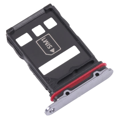 SIM Card Tray + NM Card Tray for Huawei P50 Pro+ (Black) by buy2fix