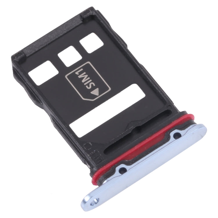 SIM Card Tray + NM Card Tray for Huawei P50 Pro (Blue) by buy2fix