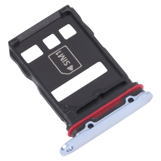 SIM Card Tray + NM Card Tray for Huawei P50 Pro (Blue) - Card Socket by buy2fix | Online Shopping UK | buy2fix