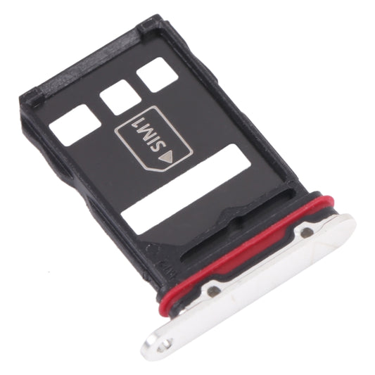 SIM Card Tray + NM Card Tray for Huawei P50 Pro (White) - Card Socket by buy2fix | Online Shopping UK | buy2fix