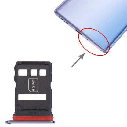 SIM Card Tray + NM Card Tray for Huawei Mate 40E 5G (Black) by buy2fix