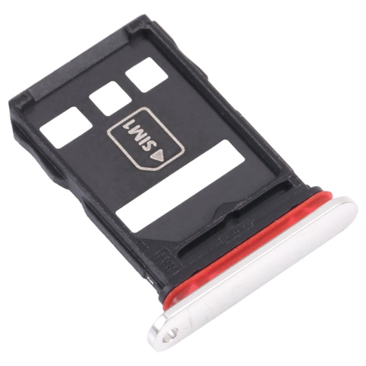 SIM Card Tray + NM Card Tray for Huawei Mate 40E 5G (Silver) - Card Socket by buy2fix | Online Shopping UK | buy2fix