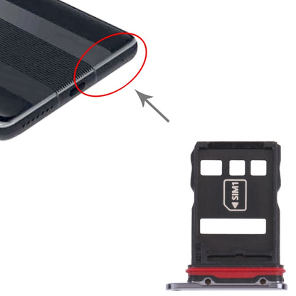 SIM Card Tray + NM Card Tray for Huawei Mate 40 RS Porsche Design (Black) by buy2fix