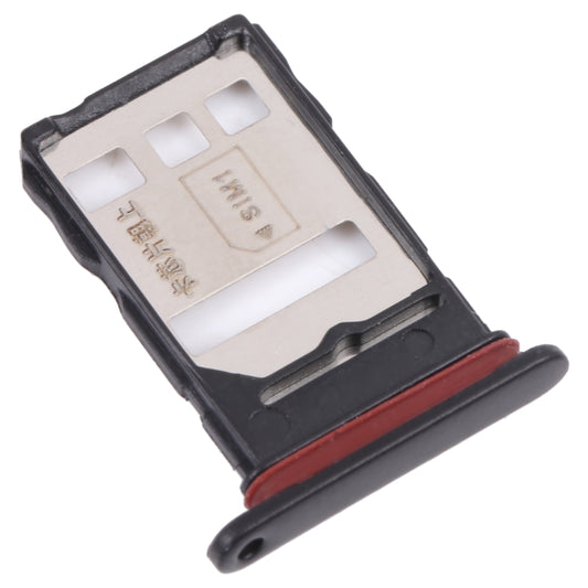 SIM Card Tray + SIM/NM Card Tray for Huawei Y9a (Black) - Card Socket by buy2fix | Online Shopping UK | buy2fix