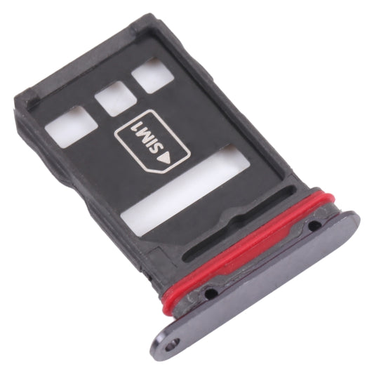 SIM Card Tray + NM Card Tray for Huawei Mate 30 RS Porsche Design (Black) - Card Socket by buy2fix | Online Shopping UK | buy2fix