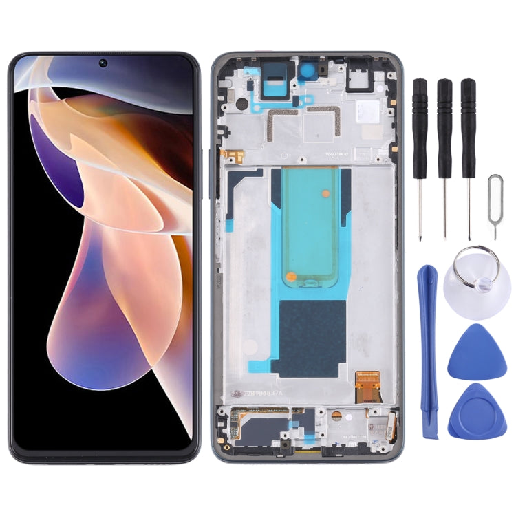 Original LCD Screen and Digitizer Full Assembly with Frame for Xiaomi Redmi Note 11 Pro China/Redmi Note 11 Pro+ 5G/11i/11i HyperCharge(Green) - LCD Screen by buy2fix | Online Shopping UK | buy2fix