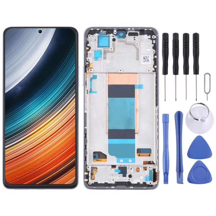 Original LCD Screen for Xiaomi Redmi K40S Digitizer Full Assembly with Frame(Blue) - LCD Screen by buy2fix | Online Shopping UK | buy2fix