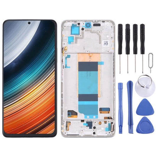 Original LCD Screen for Xiaomi Redmi K40S Digitizer Full Assembly with Frame(Silver) - LCD Screen by buy2fix | Online Shopping UK | buy2fix