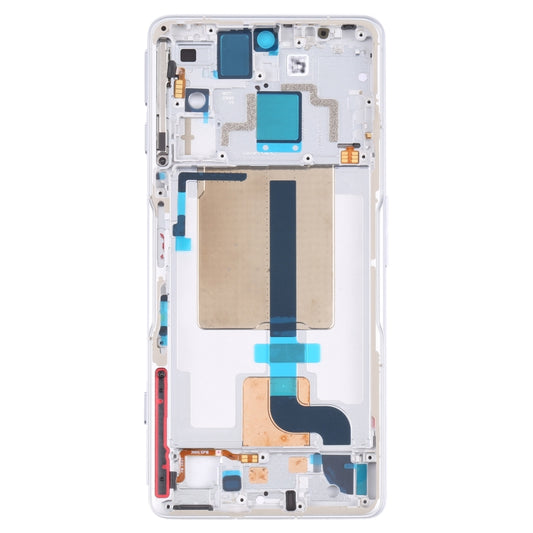 Front Housing LCD Frame Bezel Plate for Xiaomi Redmi K50 Gaming/Poco F4 GT(White) - Frame Bezel Plate by buy2fix | Online Shopping UK | buy2fix
