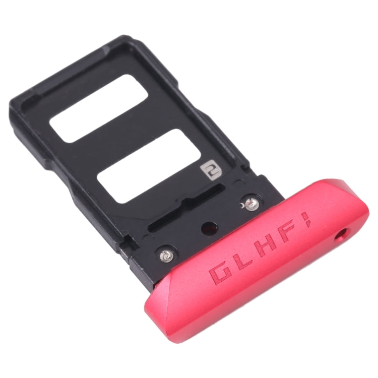 SIM Card Tray + SIM Card Tray for Asus ROG Phone 5 ZS673KS (Red) - Card Tray by buy2fix | Online Shopping UK | buy2fix