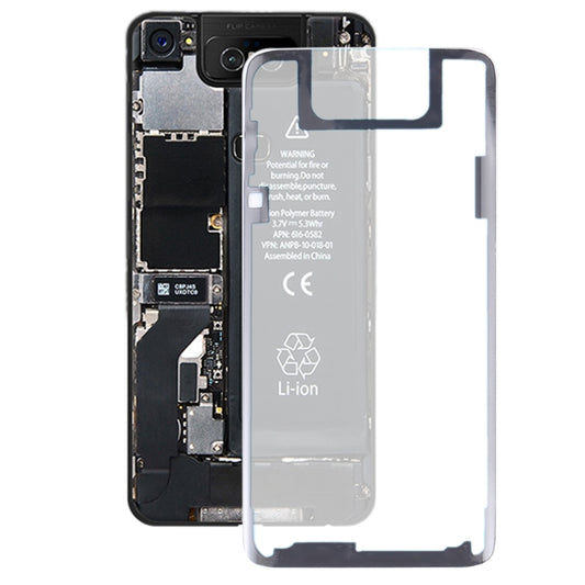 Transparent Battery Back Cover with Adhesive for Asus Zenfone 6 ZS630KL(Transparent) - Back Cover by buy2fix | Online Shopping UK | buy2fix