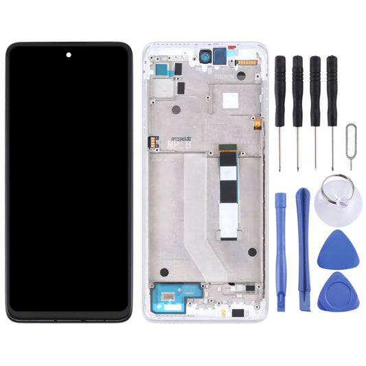 TFT LCD Screen for Motorola Moto G 5G Digitizer Full Assembly with Frame (White) - LCD Screen by buy2fix | Online Shopping UK | buy2fix