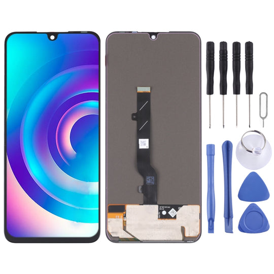 Original AMOLED-Material LCD-Bildschirm und Digitizer-Vollmontage für TCL 30/30+/30 5G T676H T676K T676J T776H