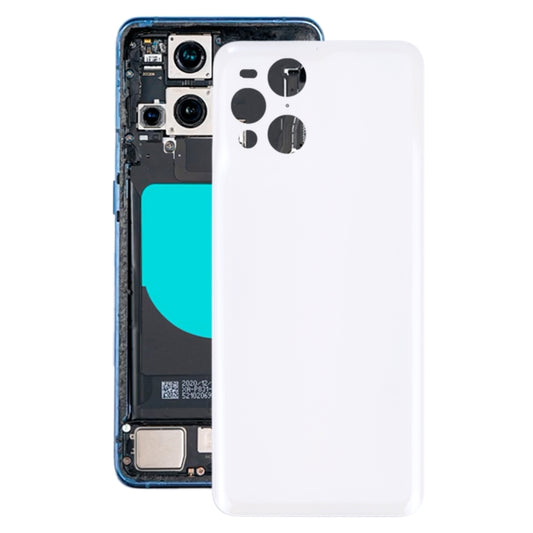 For OPPO Find X3 Pro/Find X3 Battery Back Cover (White) - Back Cover by buy2fix | Online Shopping UK | buy2fix