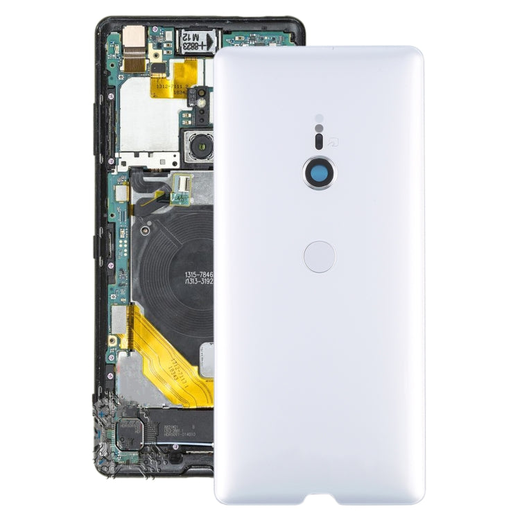 Original Battery Back Cover with Fingerprint for Sony Xperia XZ3(Silver) - Back Cover by buy2fix | Online Shopping UK | buy2fix